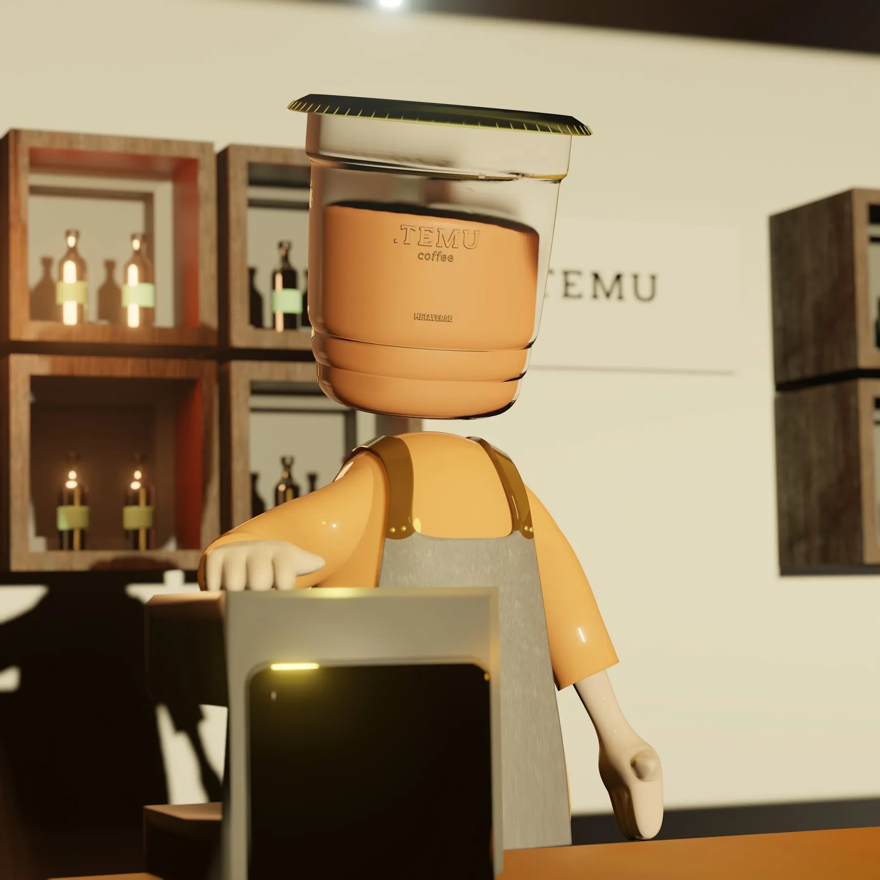 Ilustrasi koleksi NFT TokoMall x .TEMU