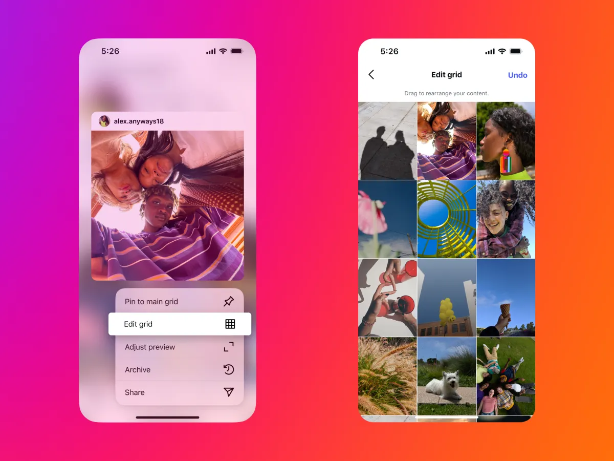 fitur instagram terbaru edit grid