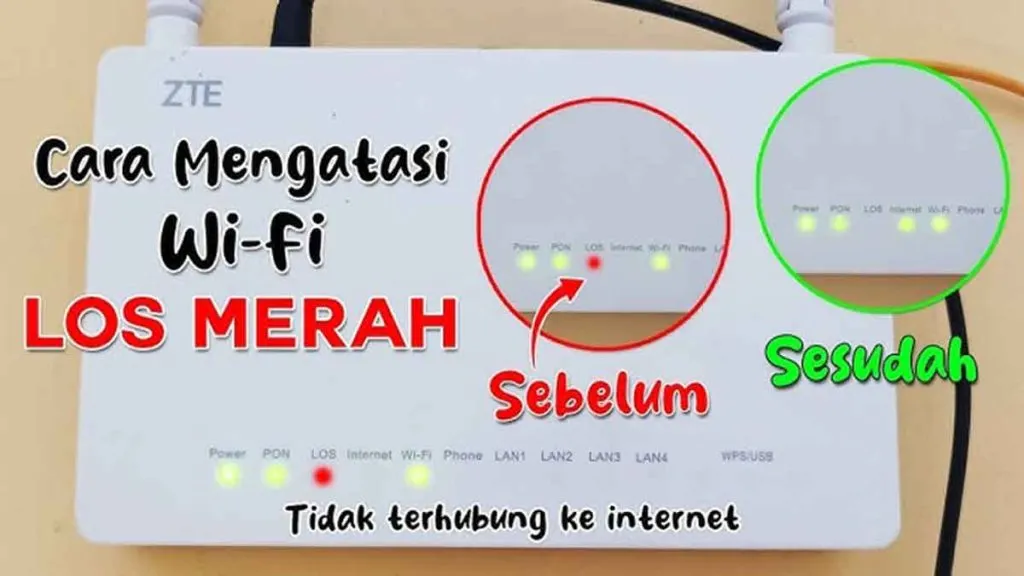WiFi LOS Merah