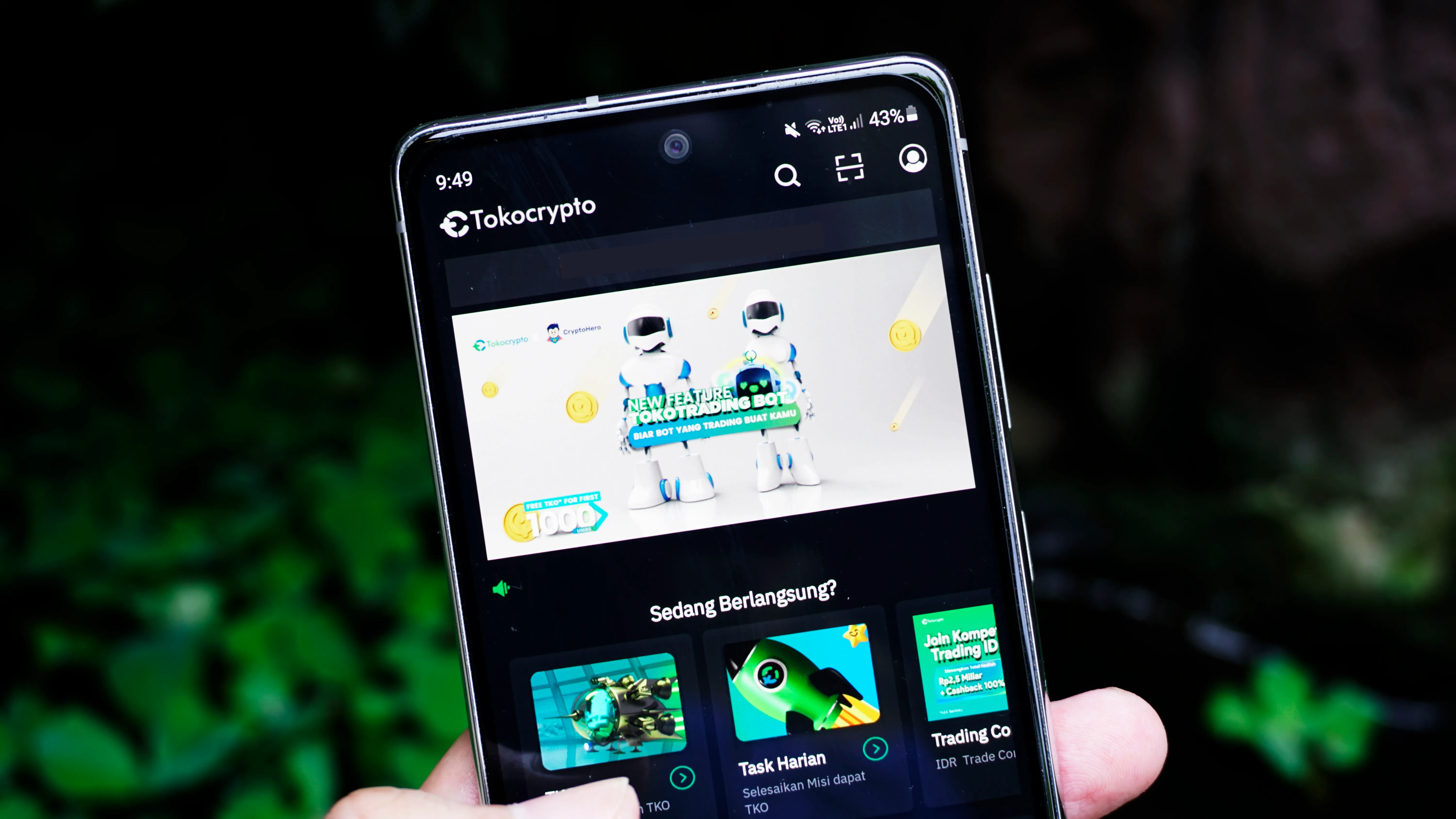 Ilustrasi platform exchange aset kripto, Tokocrypto.