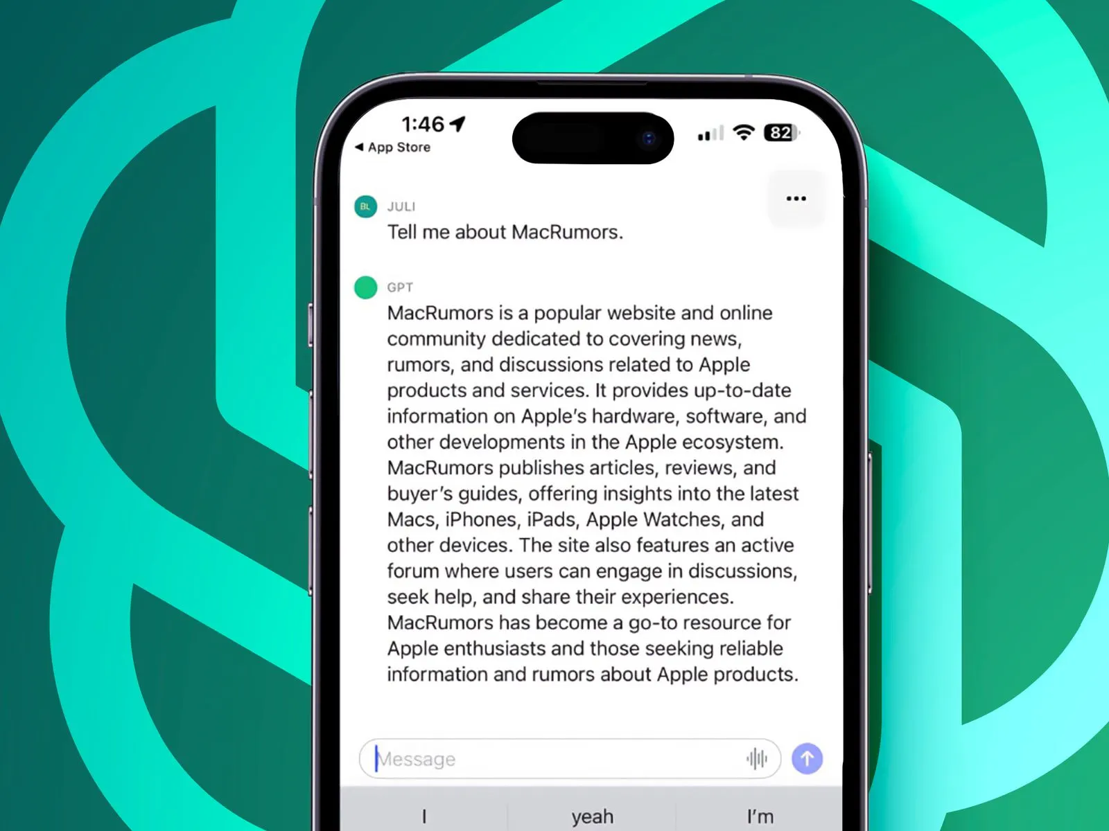 Sumber: https://www.macrumors.com/2023/05/18/openai-chatgpt-ios-app/