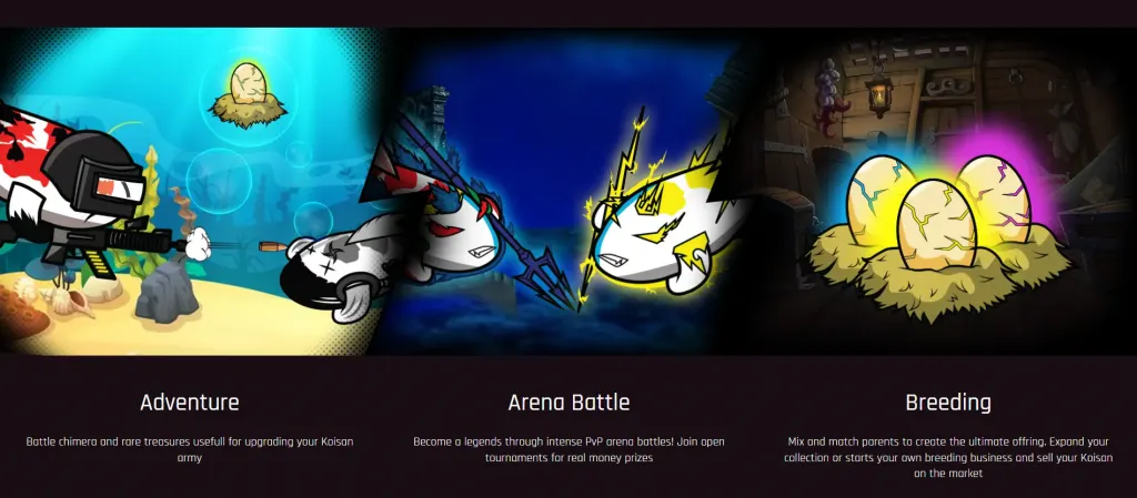 gameplay koisan world