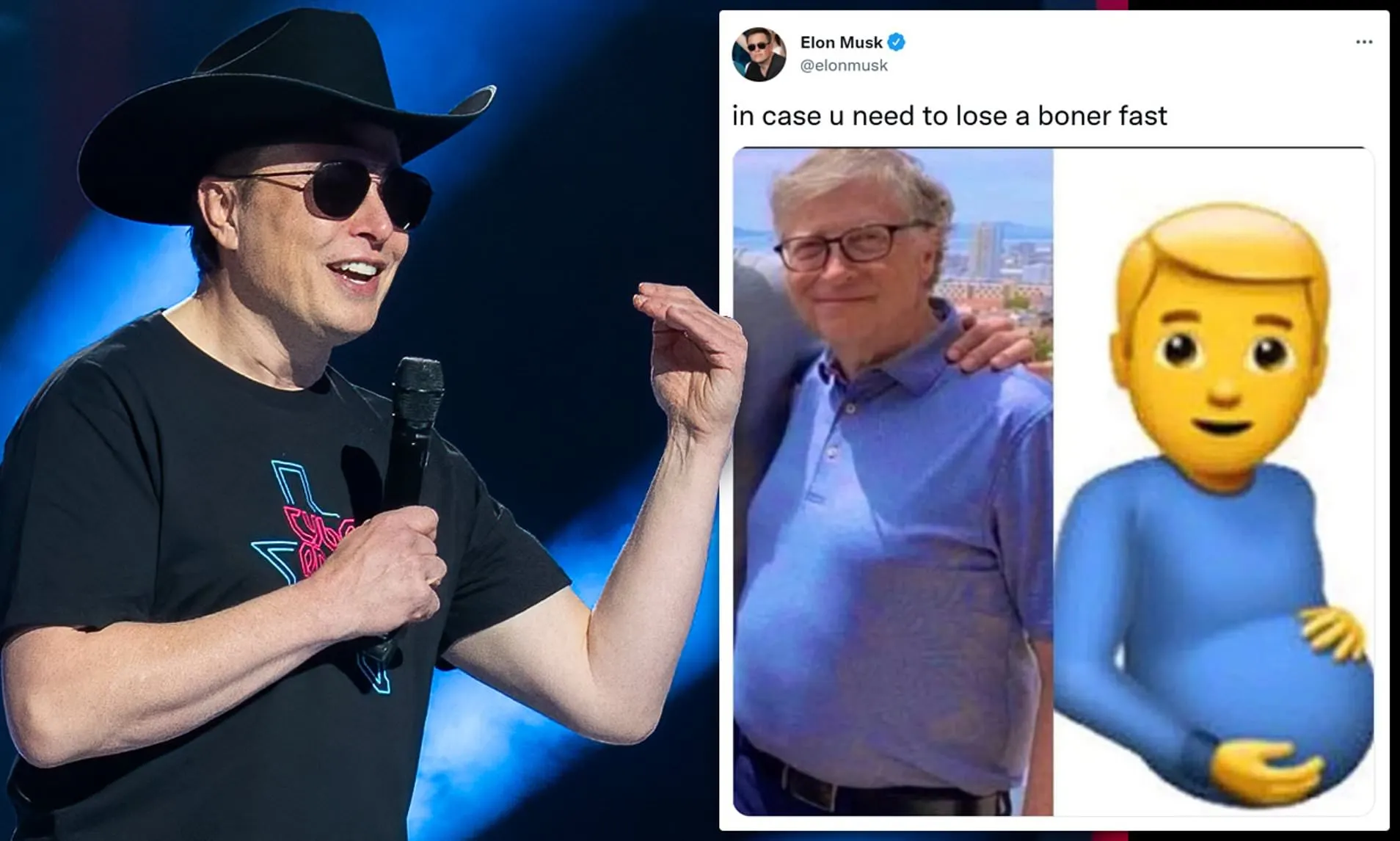 Elon Musk likens Bill Gates to controversial pregnant man emoji in scathing tweet | Daily Mail Online
