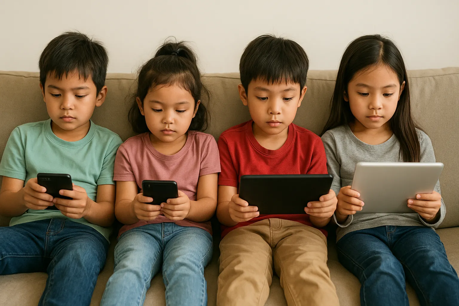 cara membatasi anak bermain gadget