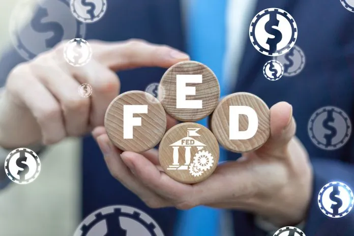 Fed,Federal,Reserve,System,Usa,Government,Regulation,Interest,Rate,Concept. Ilustrasi Bank Sentral AS, The Fed. Foto: Shutterstock.