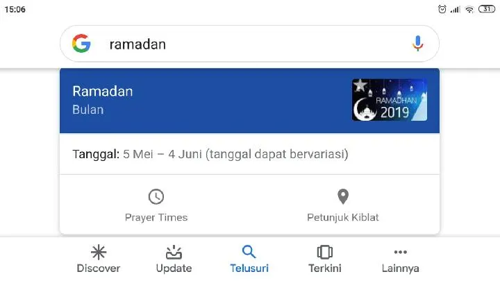 Perbarui Fitur Ramadan, Google Search Sediakan Penunjuk Arah Kiblat