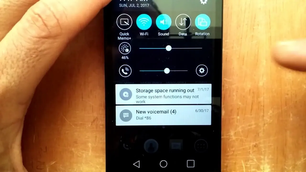 ruang penyimpanan android habis