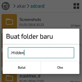 Folder hidden Folder hidden