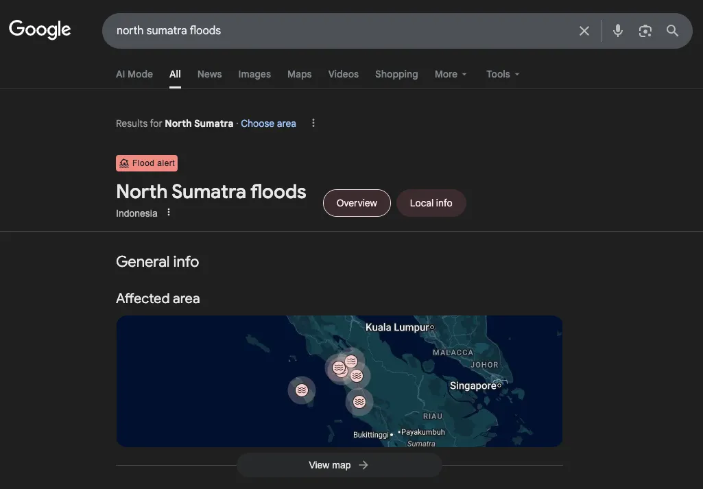 peringatan banjir Sumatera Utara