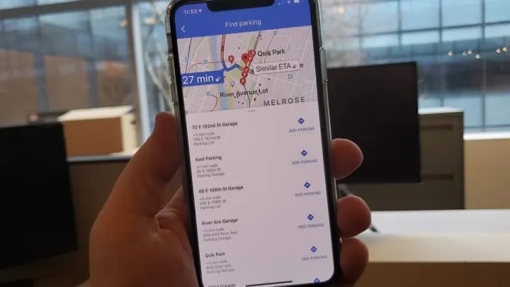 Temukan parkir sebelum Anda pergi.