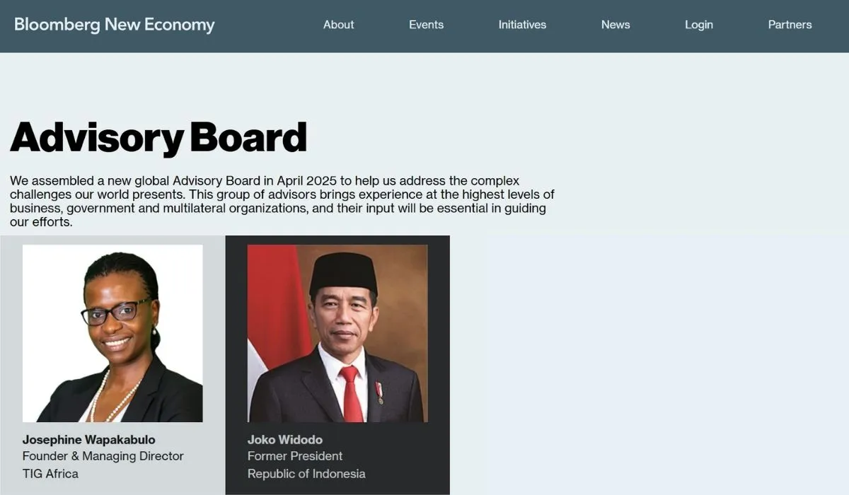 Jokowi Bloomberg New Economy