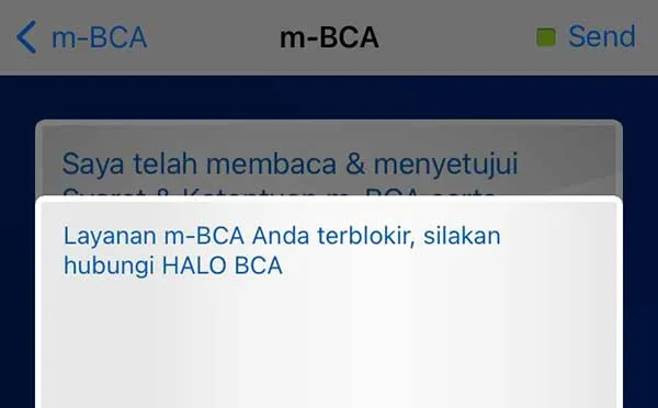 Cara mengaktifkan M-Banking BCA Terblokir