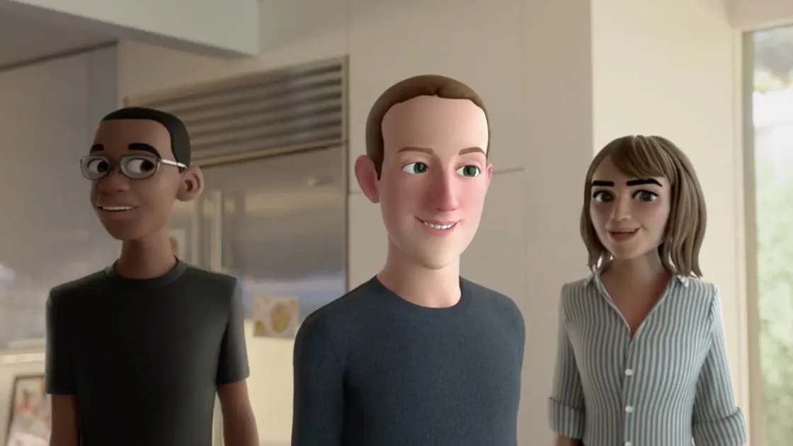 Avatar CEO Meta, Mark Zuckerberg di Metaverse.