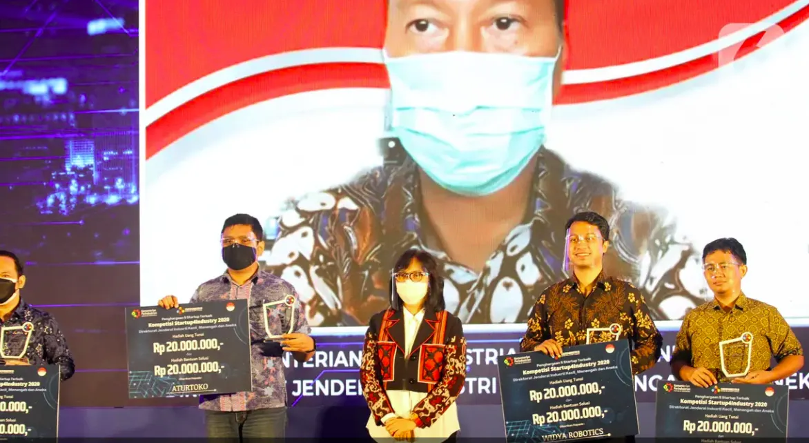 Aturtoko Juara E-commerce Enabler Startup4Industry 2020
