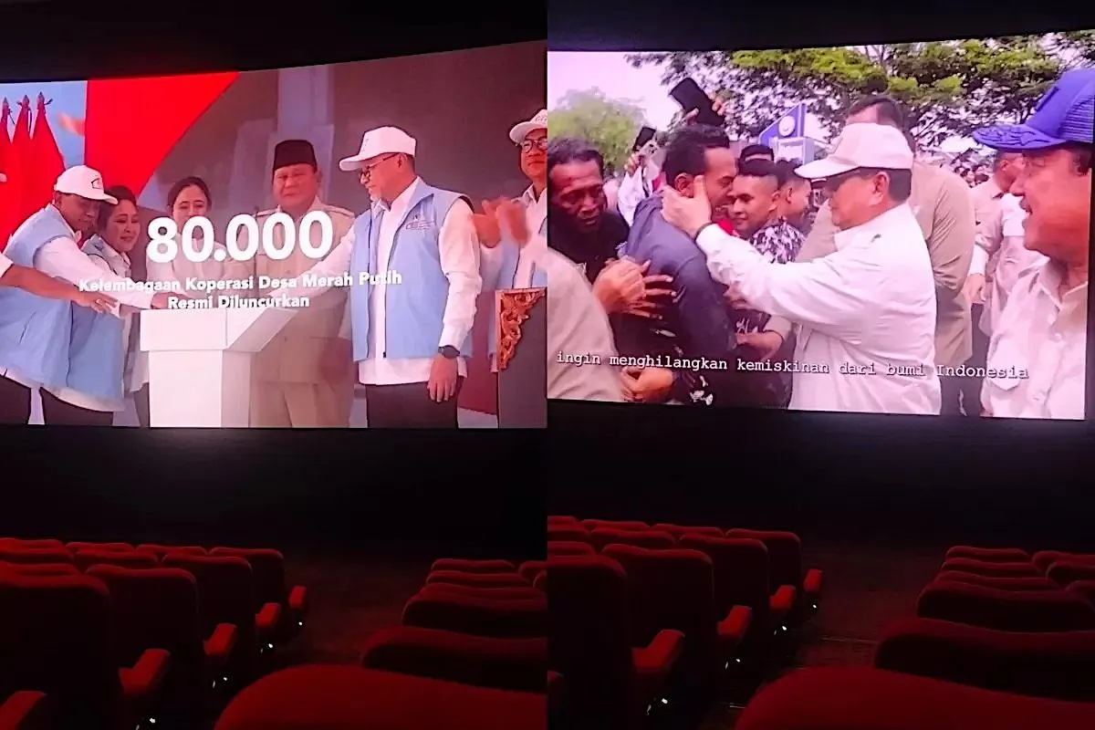 video prabowo di bioskop
