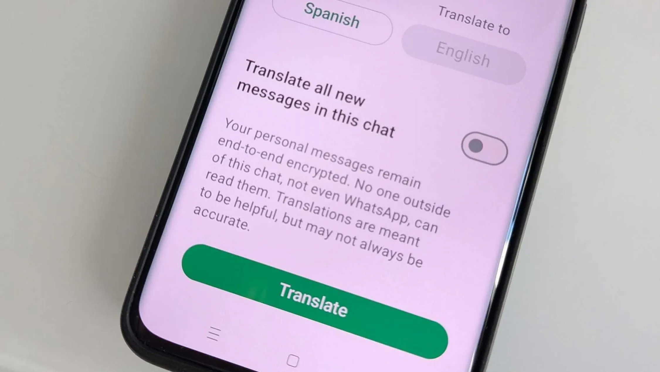 WhatsApp terjemahan pesan, fitur translate WhatsApp, WhatsApp lintas bahasa