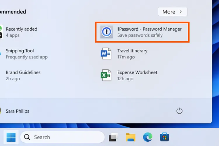 iklan di menu start windows 11