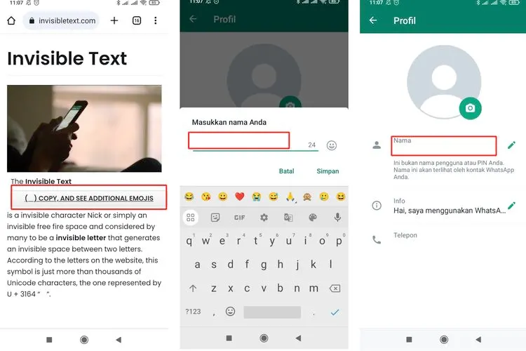 cara whatsapp