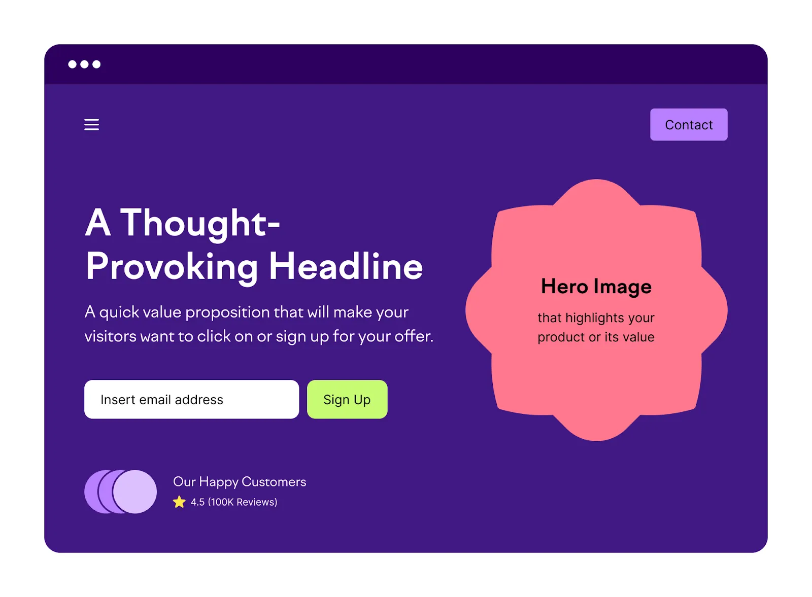 landing page