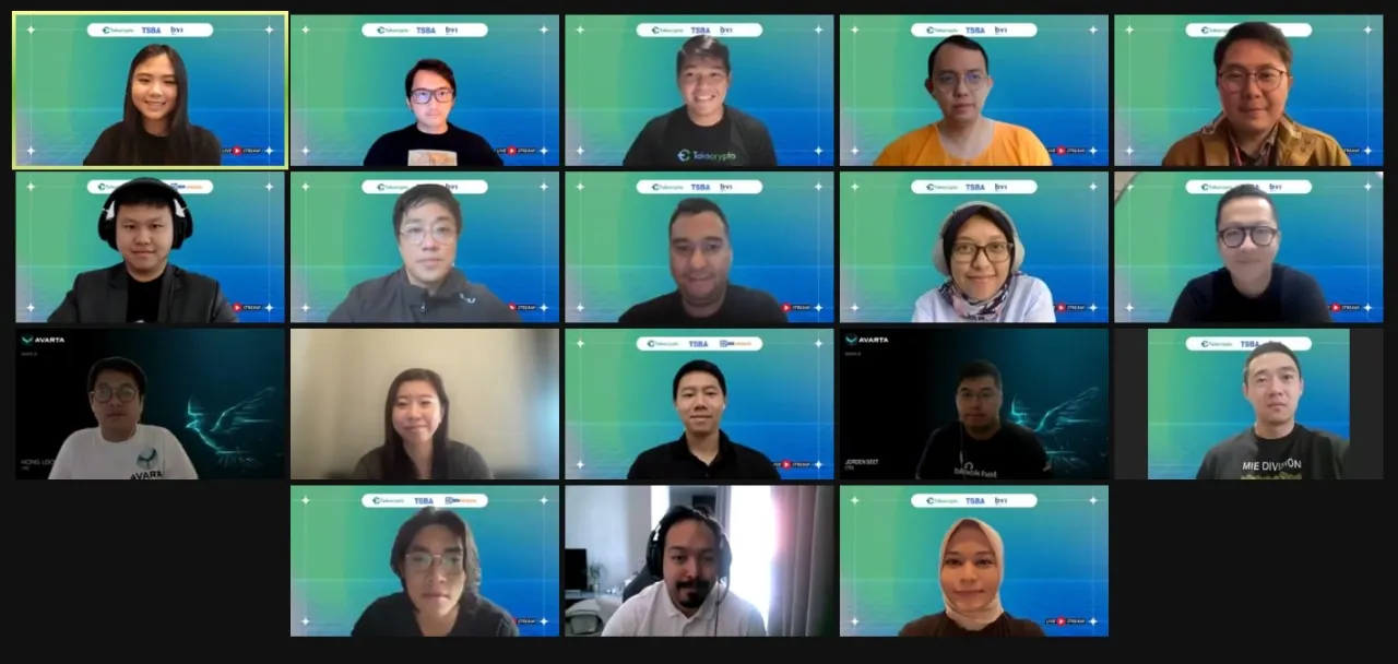 Pengumuman daftar startup peserta program TSBA dari Tokocrypto dan BRI Ventures.