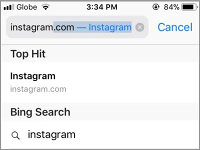 iPhone Home Safari Instagram