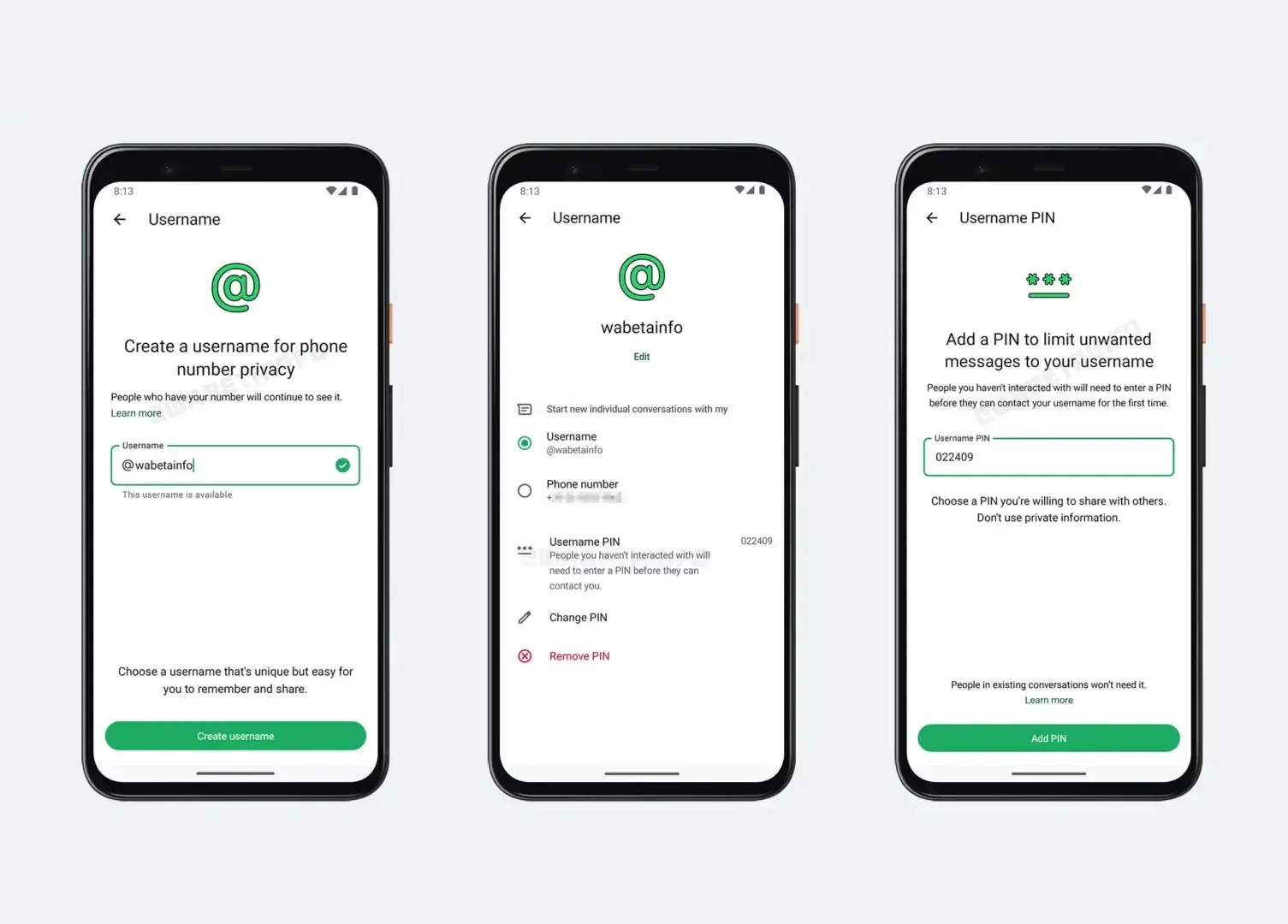 fitur baru whatsapp username