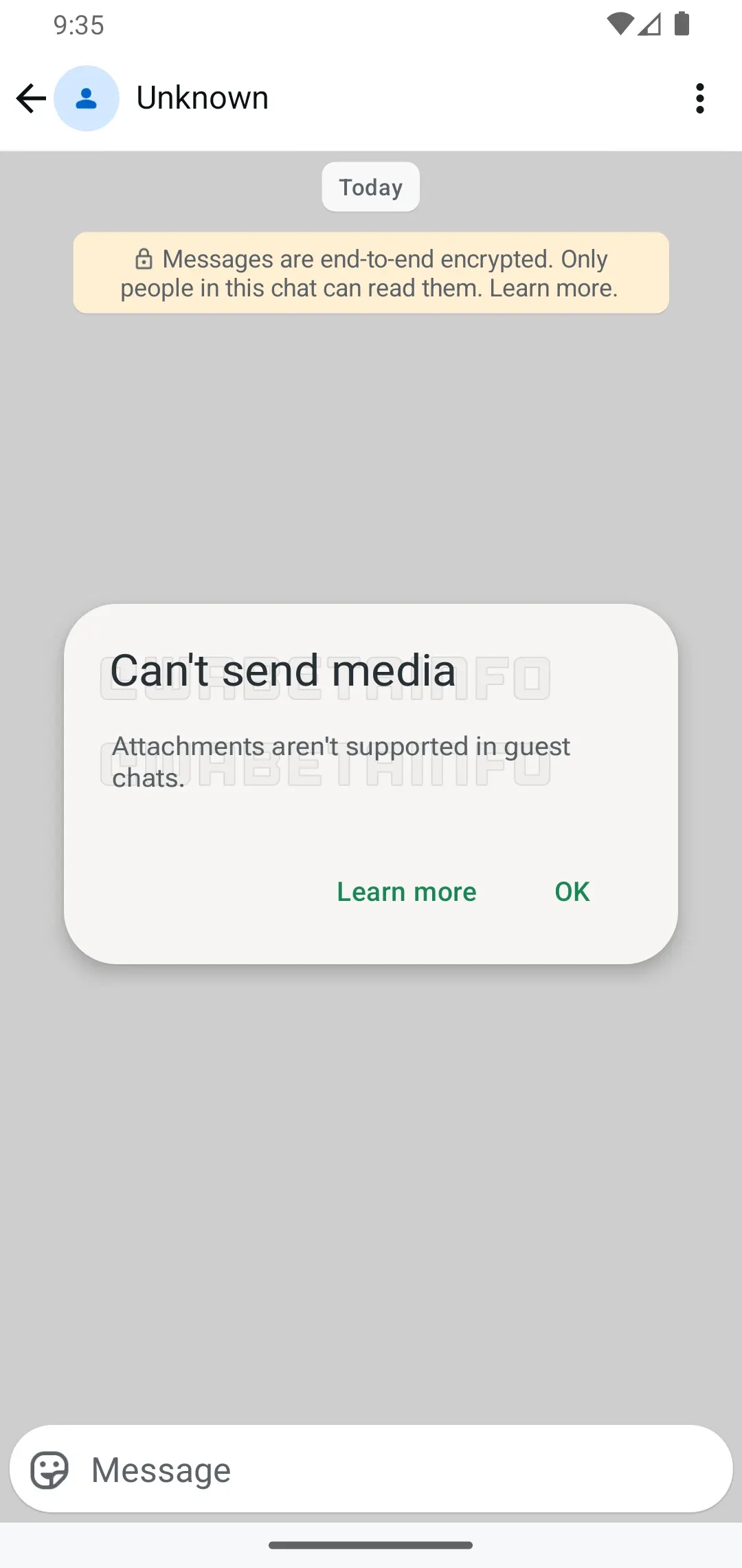 WhatsApp Guest Chats