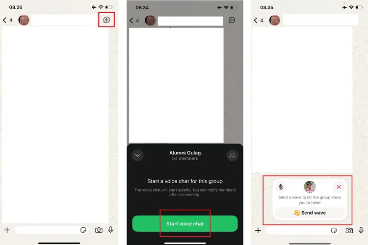 WhatsApp fitur voice chat grup