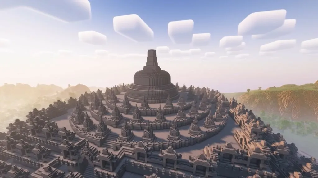 candi borobudur minecraft