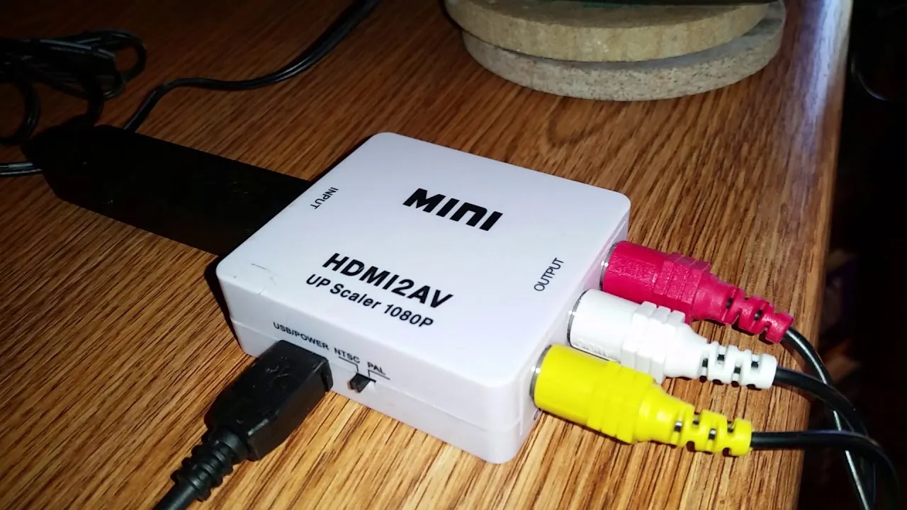 Part 2: HDMI to Analog TV cable close up - YouTube